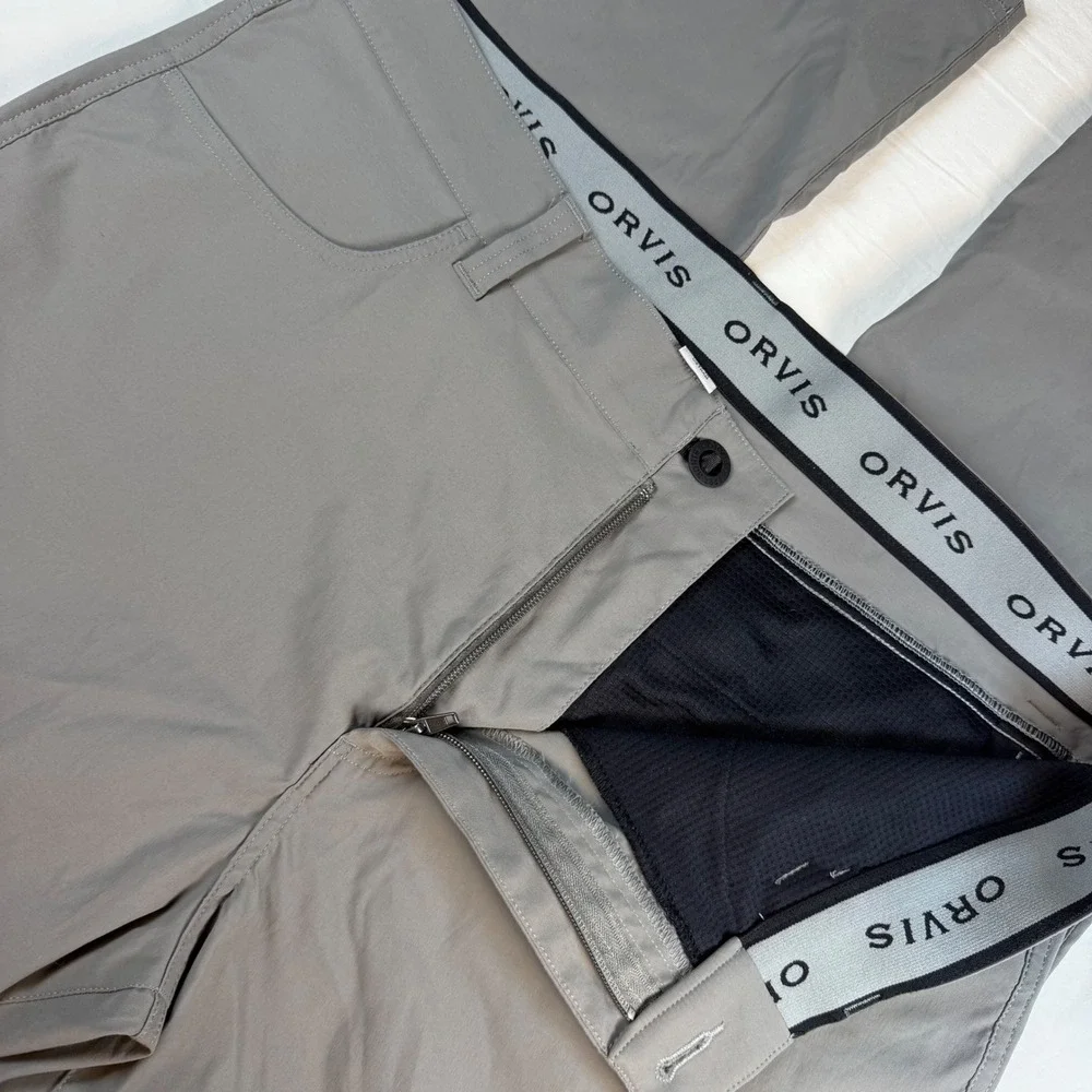 Orvis Performance Pants Mens 38x29 Gray Stretch Outdoor Hiking Item 1716851 NOTE